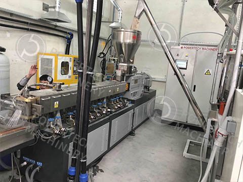 Линия грануляции и компаундирования с параллельным двухшнековым экструдером