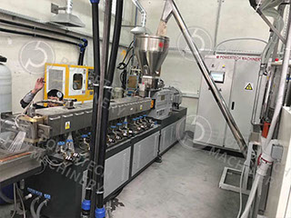 Линия грануляции и компаундирования с параллельным двухшнековым экструдером