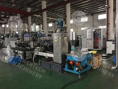 Каскадная линия компаундирования и гранулирования полимеров