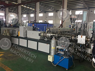 Каскадная линия компаундирования и гранулирования полимеров