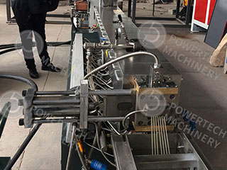 Лабораторная двухшнековая экструзионная линия грануляции и компаундирования