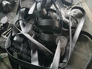 Экструзионная линия армирования полимерной ленты  волокном