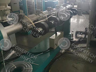 Экструзионная линия армирования полимерной ленты  волокном