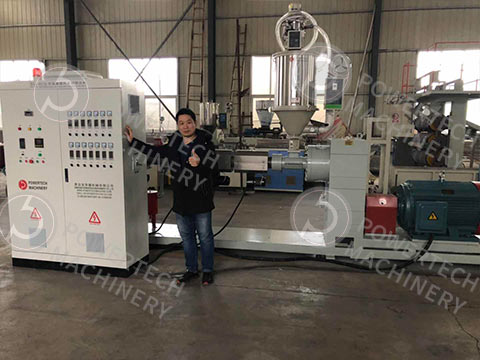 Экструдер одношнековый для полиэтилена SJ90