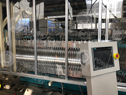 Экструзионная линия производства двухстенной гофрированной трубы