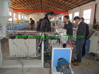 Экструзионная линия для производства сетчатой трубы